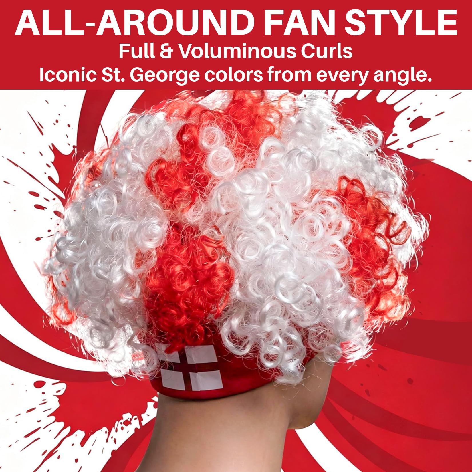 Brazil-Style Curly Soccer Fan Wig