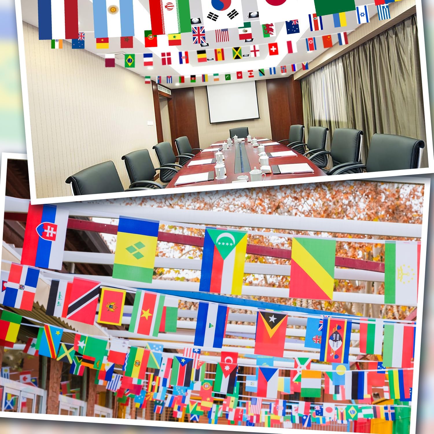 200-Country World Flag Banner 184ft