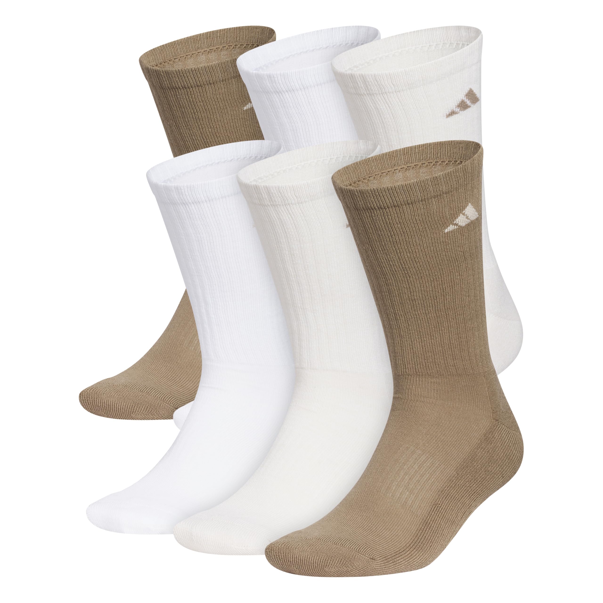 adidas Men's Athletic Cushioned Crew Socks (6 Pairs) Durable & Comfortable