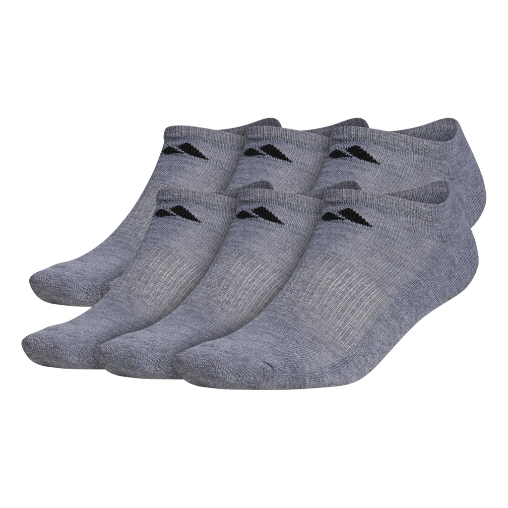 adidas Men's Athletic Cushioned No Show Socks (6 Pairs) Durable & Comfortable