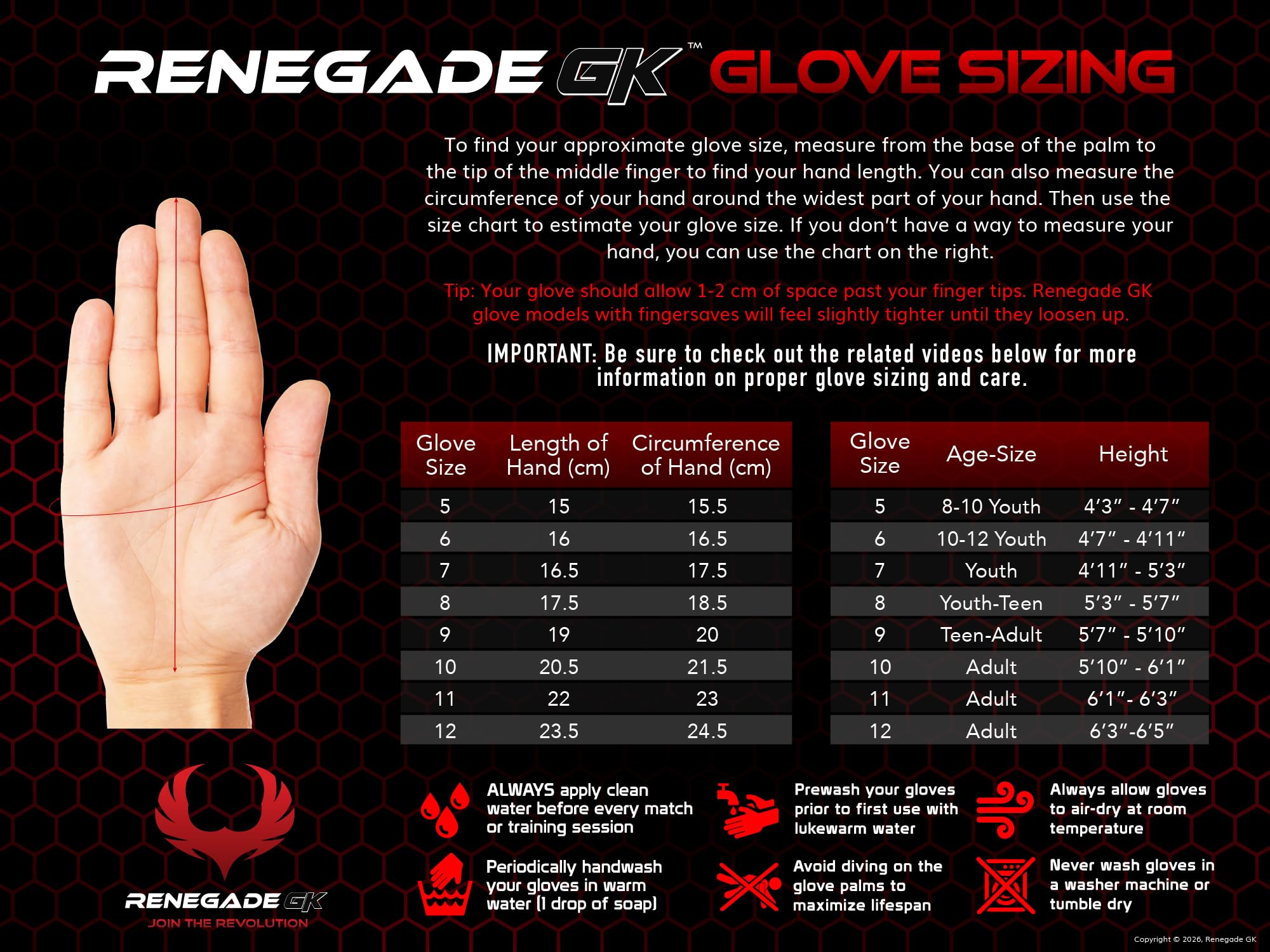 Renegade GK Vulcan Goalie Gloves - Adult, Youth, Kids (Sizes 6-11, 4 Styles, Level 3) Pro-Tek Fingersaves & 3.5+3MM Hyper Grip | Excellent Goalkeeper Glove for Higher Play | Based in The USA