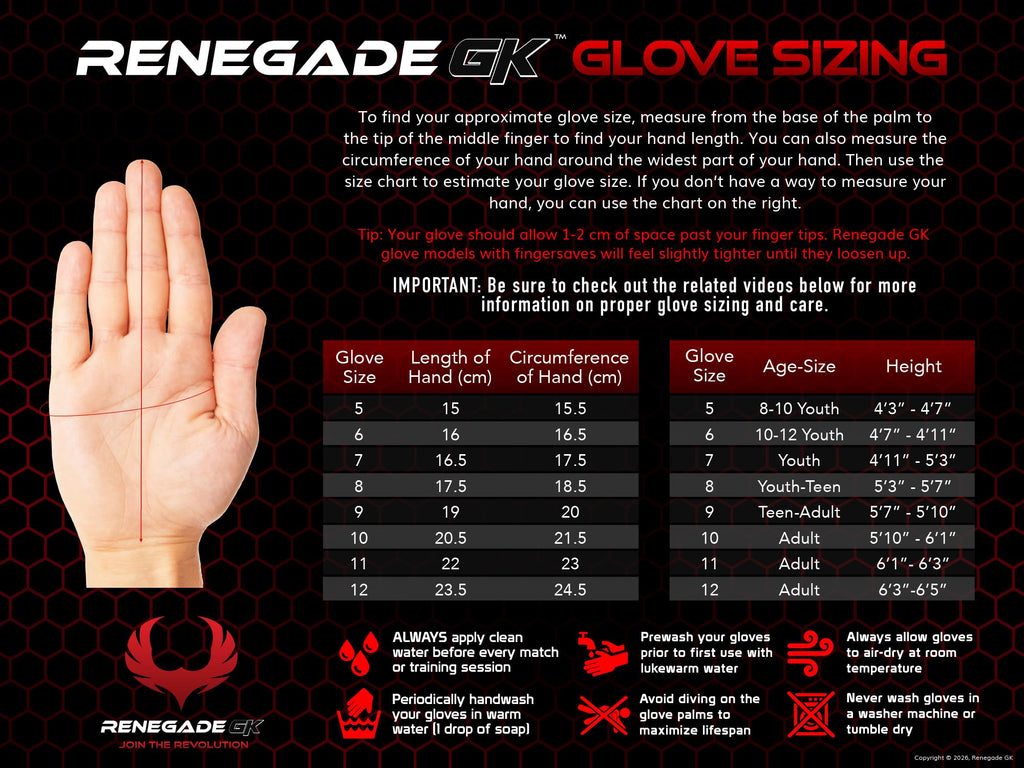 Renegade GK Eclipse Professional Level Soccer Goalie Gloves - Adult & Youth (Sizes 7-12, Level 5) 4+3MM EXT Contact Grip | Max Grip & Comfort | Goalkeeper Gloves for Elite Play | Based in USA