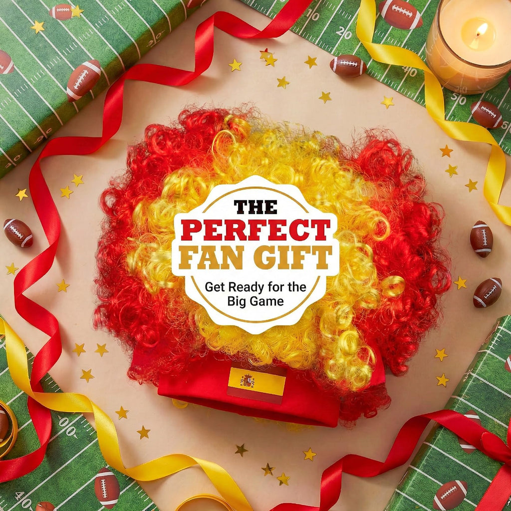 Brazil-Style Curly Soccer Fan Wig