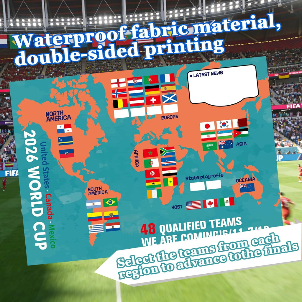 2026 World Cup Schedule Wall Chart