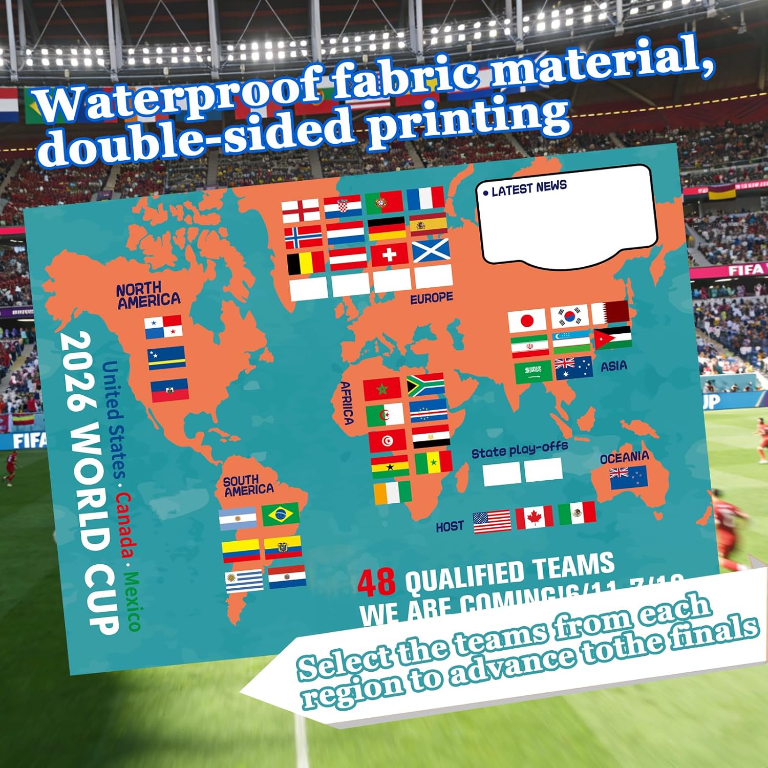 2026 World Cup Schedule Wall Chart