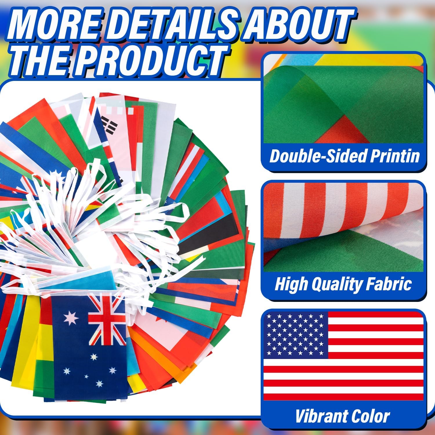 200-Country World Flag Banner 184ft
