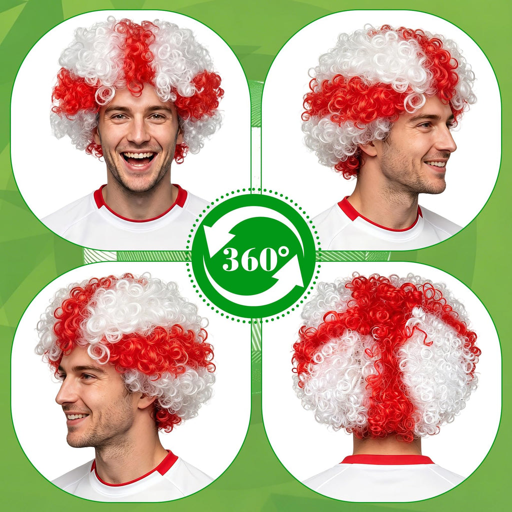 Country Color Afro Fan Wig