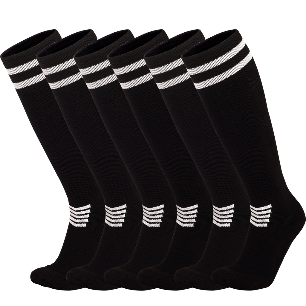 YMYDYFC Kids Soccer Socks 3Pack Cushion Cotton Compression Socks Baseball Sock For Youth Toddler Boys Girl Men Knee High Sock