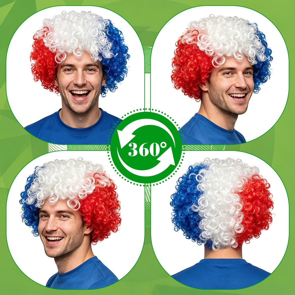 Country Color Afro Fan Wig