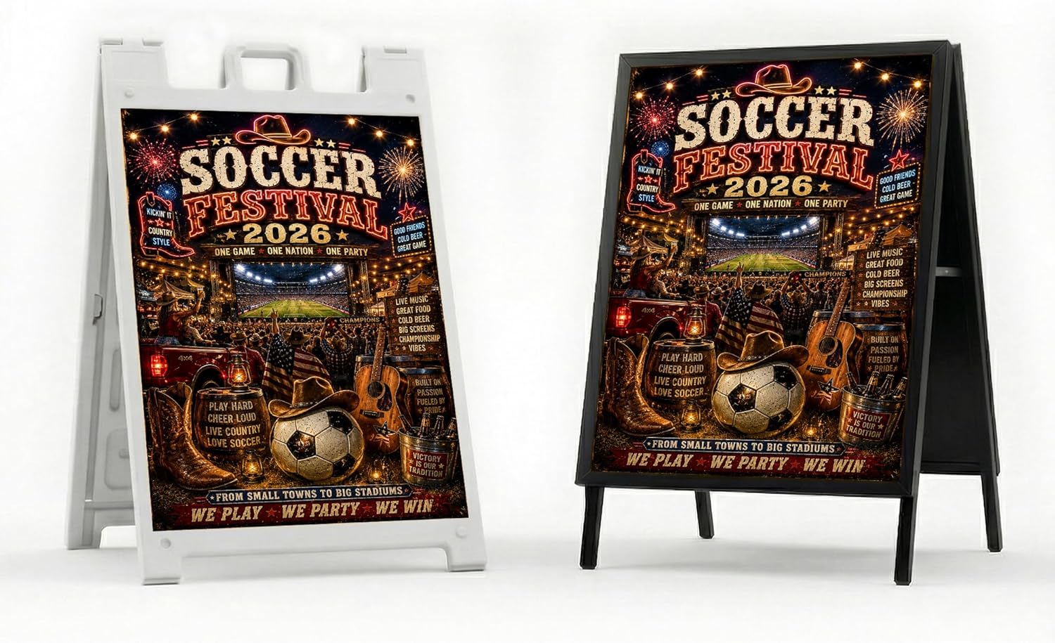 Soccer Feather Flag Banner