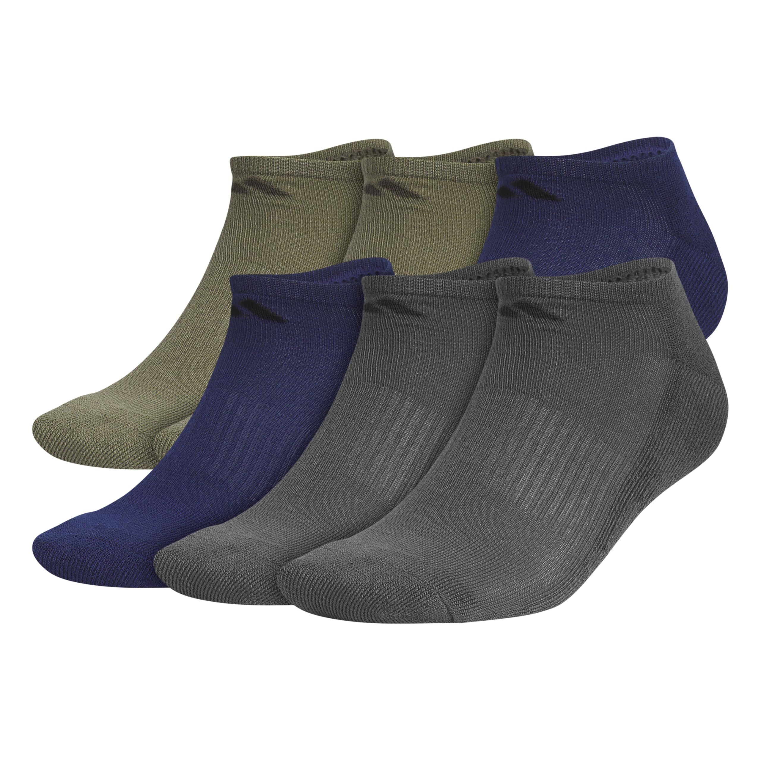 adidas Men's Athletic Cushioned No Show Socks (6 Pairs) Durable & Comfortable