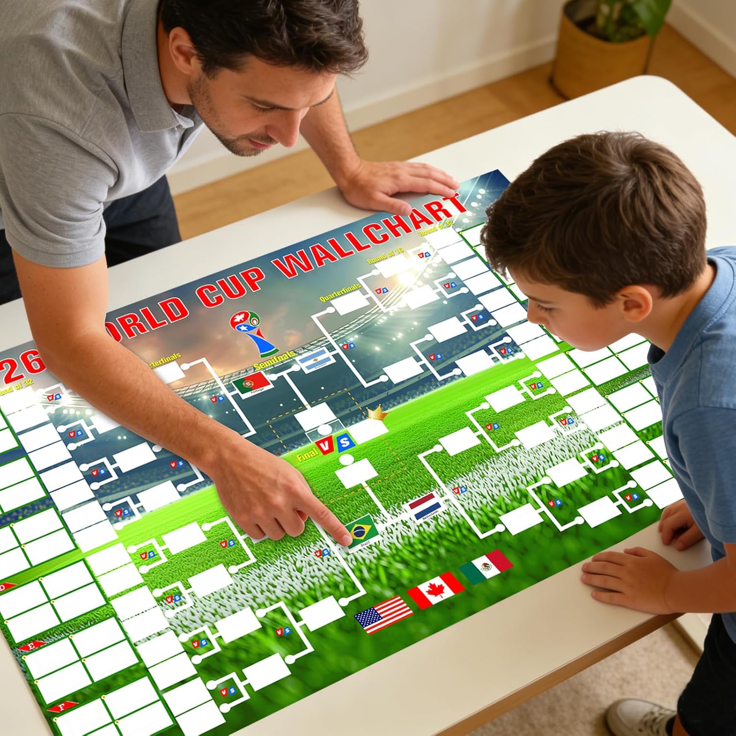 2026 World Cup Schedule Wall Chart
