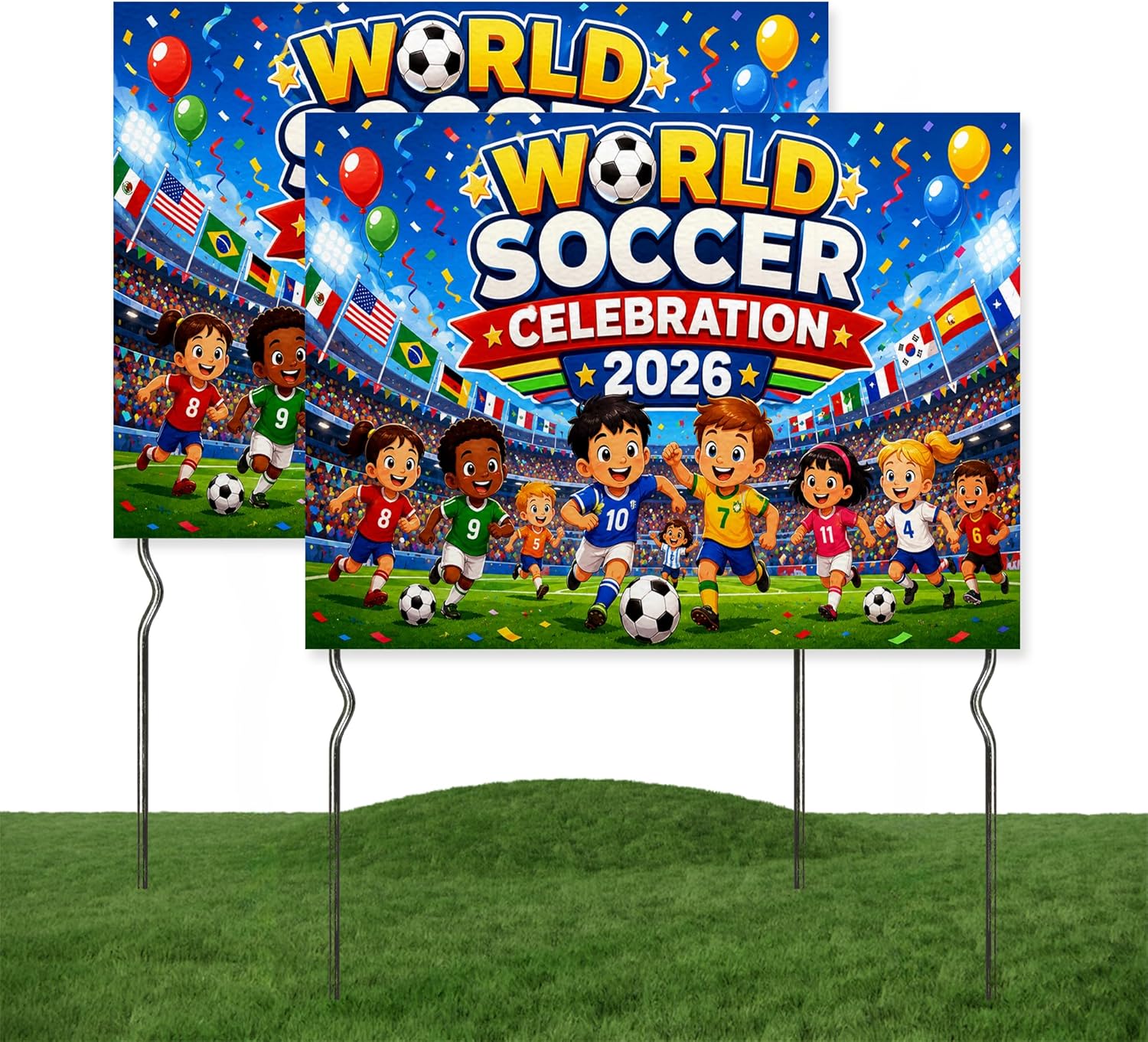Soccer Feather Flag Banner