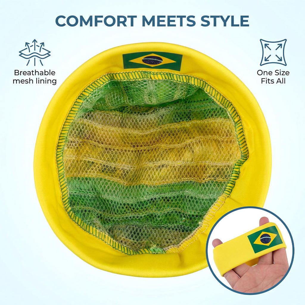 Brazil-Style Curly Soccer Fan Wig