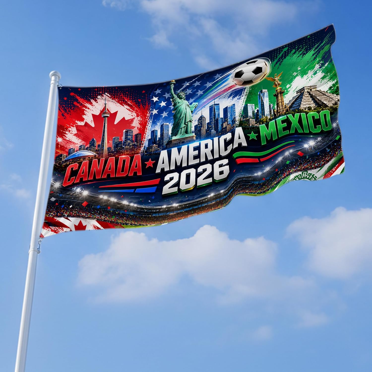 Soccer Feather Flag Banner