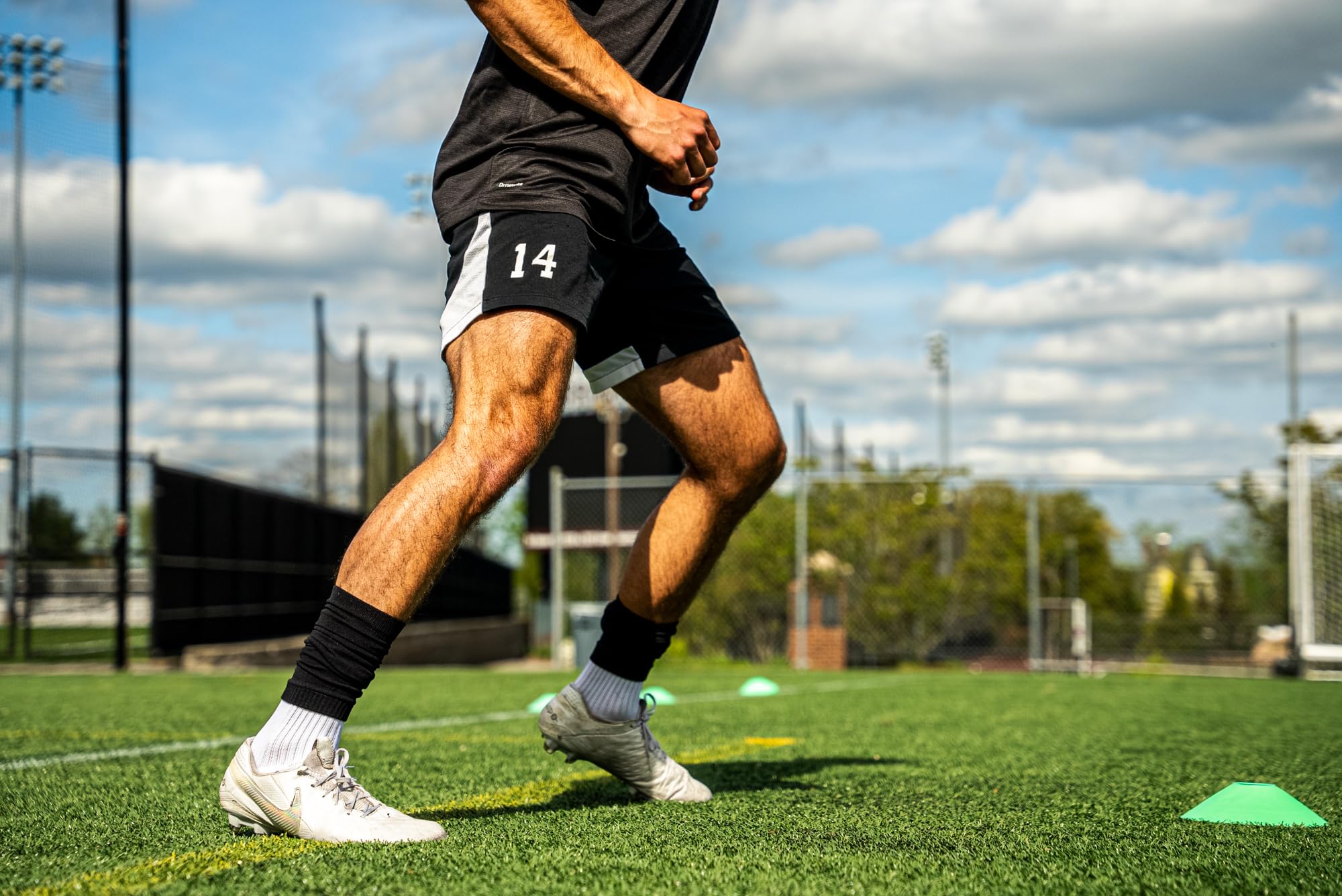 Tekkerz leg sleeve over 20 color variations compatible with grip socks for soccer, football, hockey, rugby athletic socks