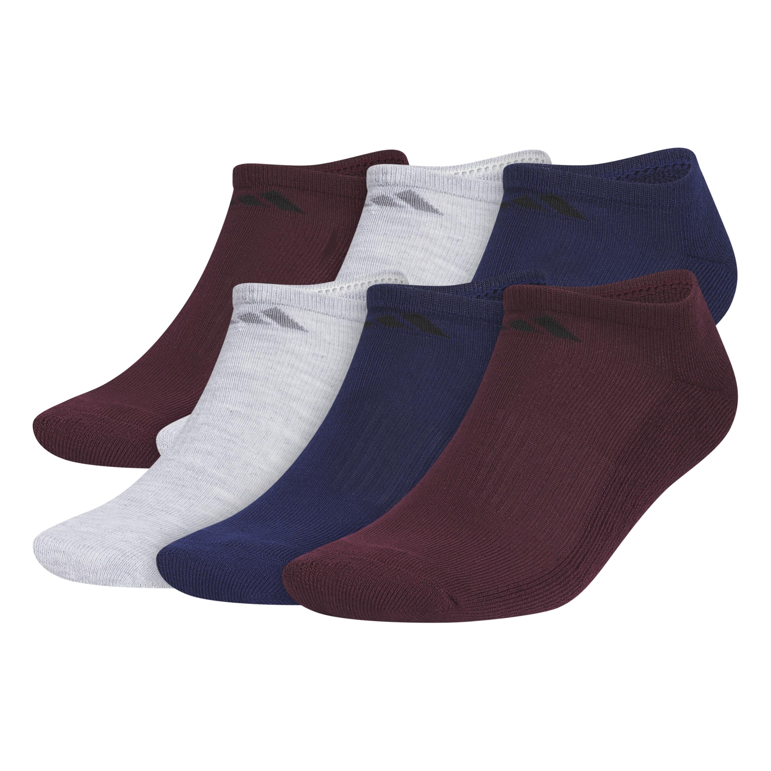 adidas Men's Athletic Cushioned No Show Socks (6 Pairs) Durable & Comfortable