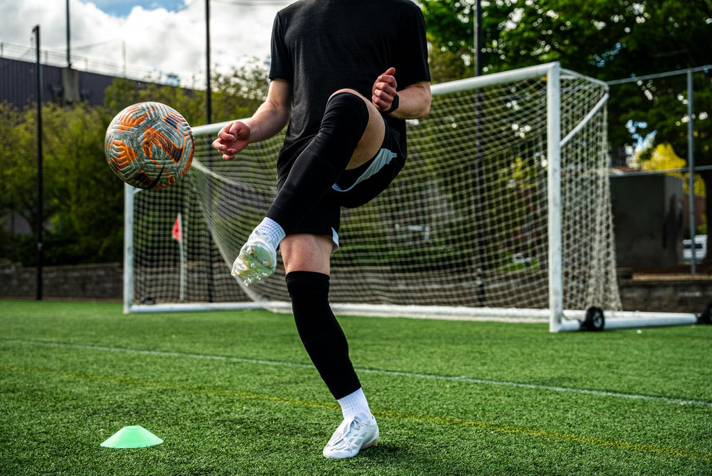 Tekkerz leg sleeve over 20 color variations compatible with grip socks for soccer, football, hockey, rugby athletic socks