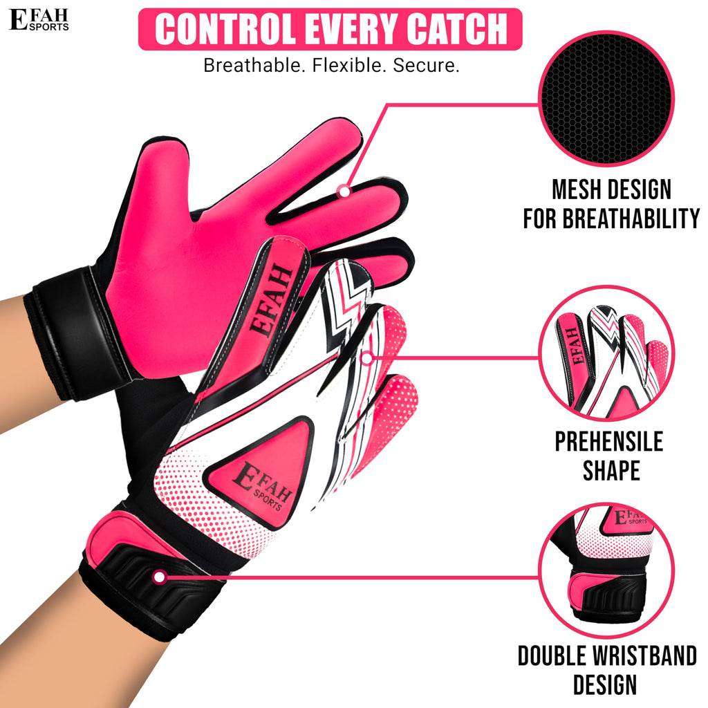 Soccer Goalie Goalkeeper Gloves for Kids Boys Children Football Gloves with Strong Grips Palms
