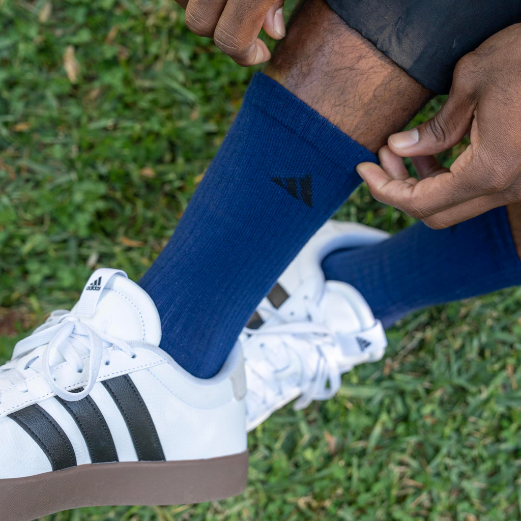 adidas Men's Athletic Cushioned Crew Socks (6 Pairs) Durable & Comfortable