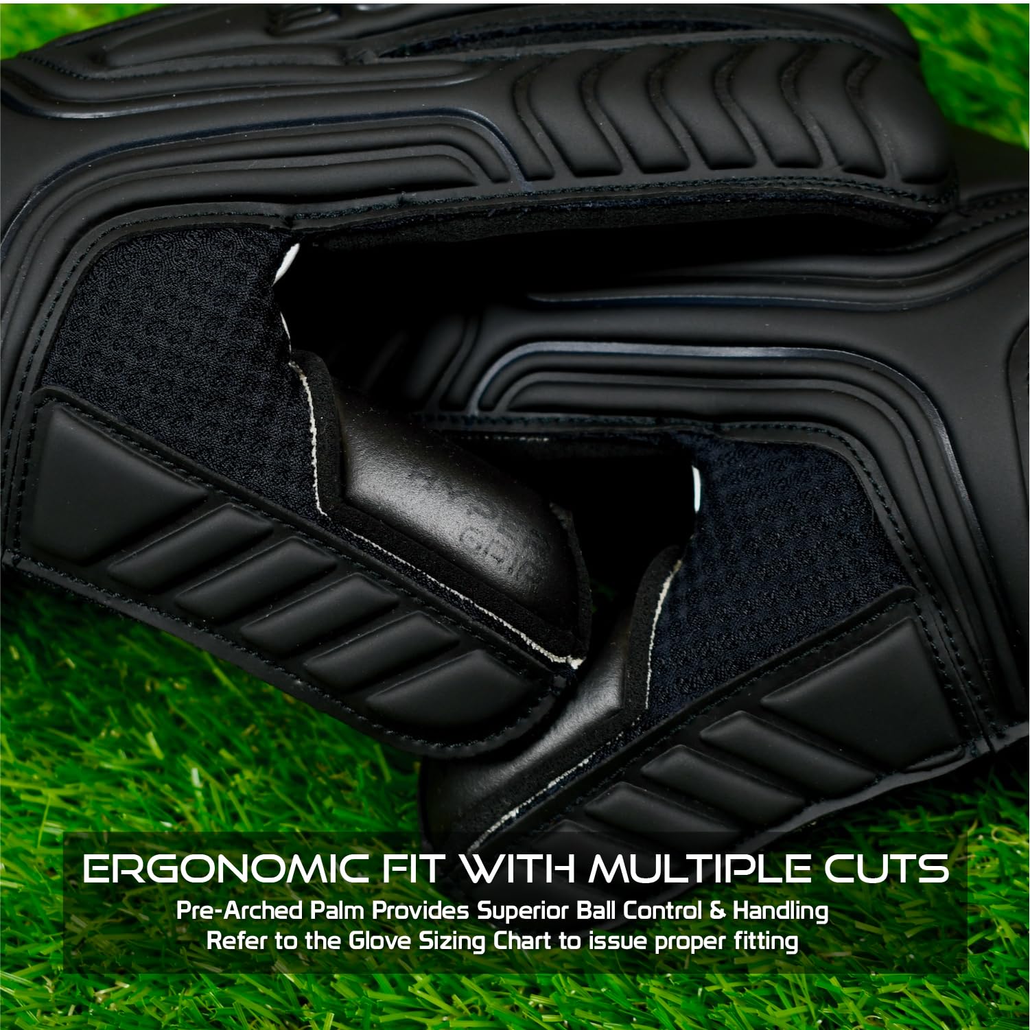 Renegade GK Vulcan Goalie Gloves - Adult, Youth, Kids (Sizes 6-11, 4 Styles, Level 3) Pro-Tek Fingersaves & 3.5+3MM Hyper Grip | Excellent Goalkeeper Glove for Higher Play | Based in The USA