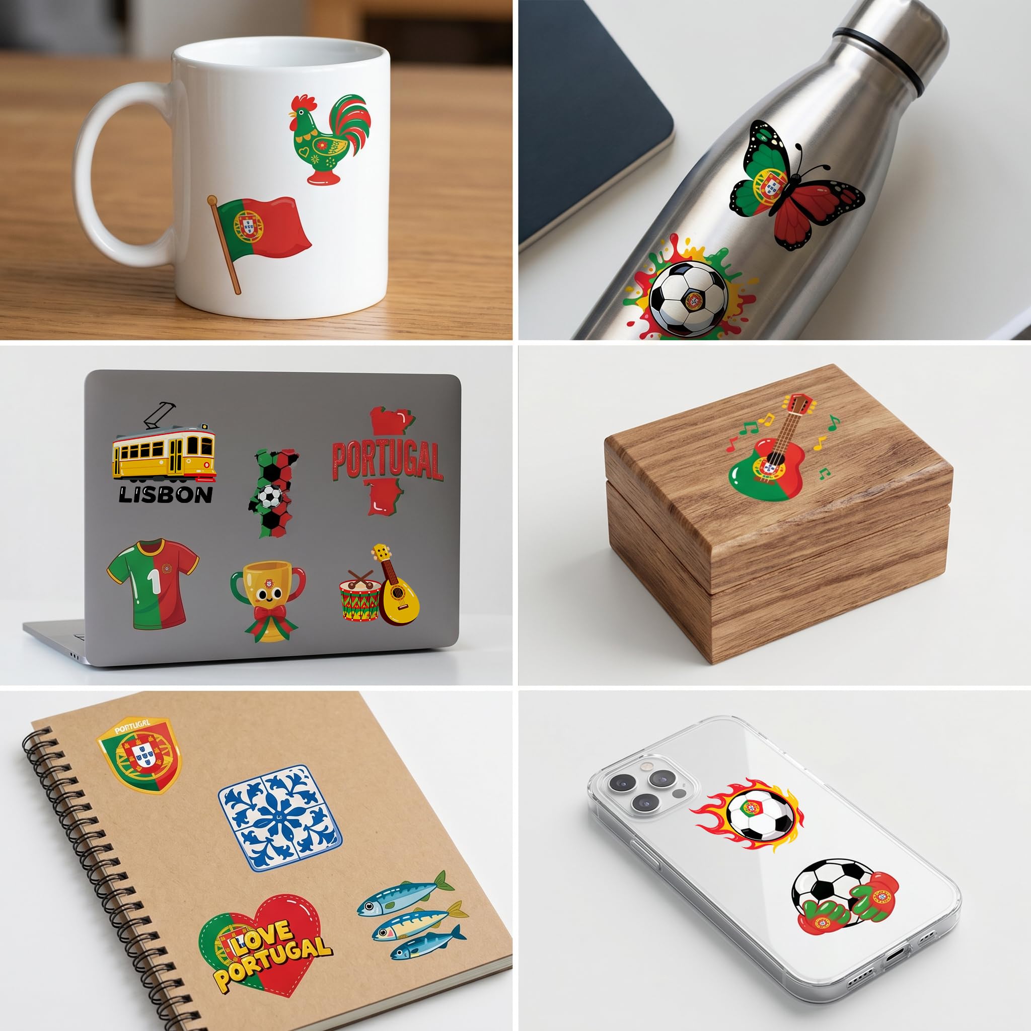 96-Piece Soccer Fan Temporary Tattoos