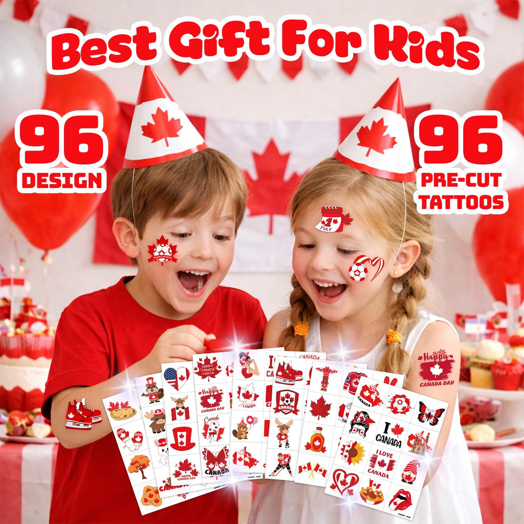 96-Piece Soccer Fan Temporary Tattoos
