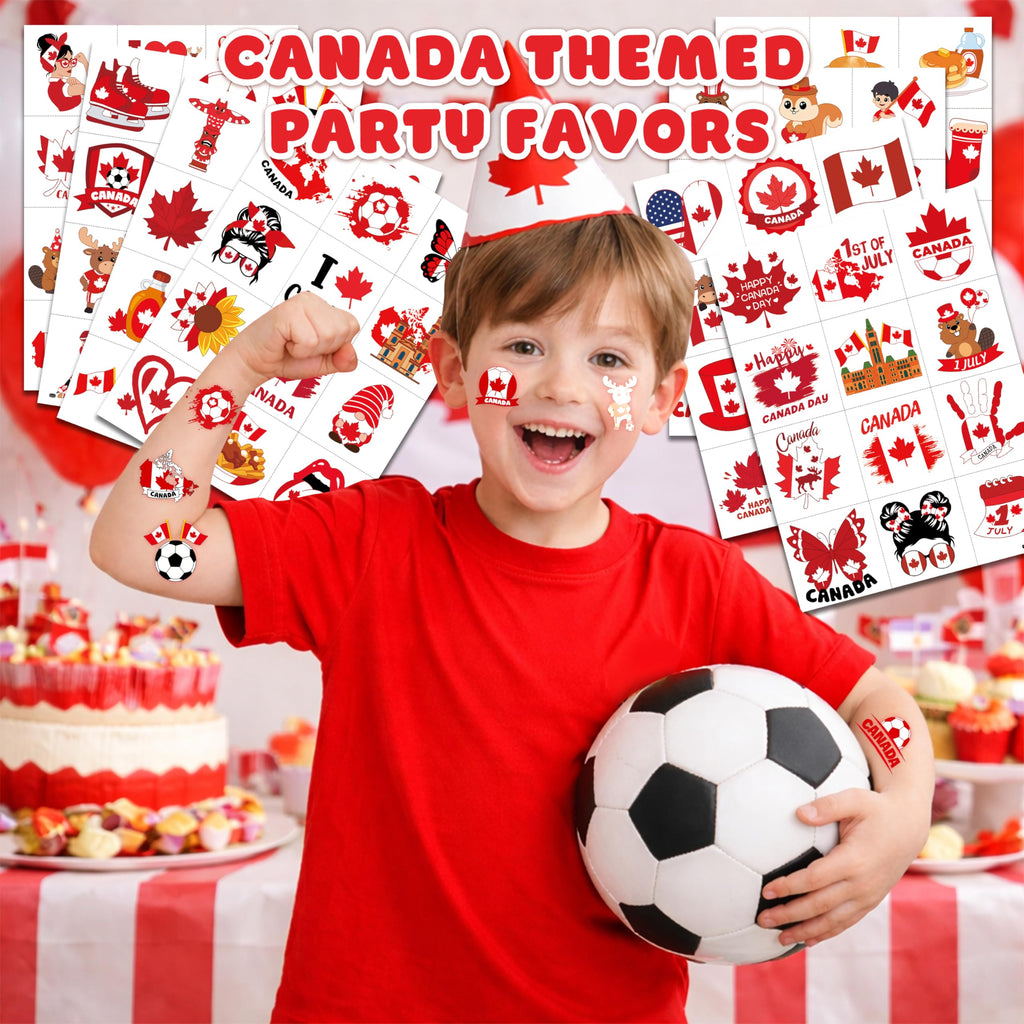 96-Piece Soccer Fan Temporary Tattoos