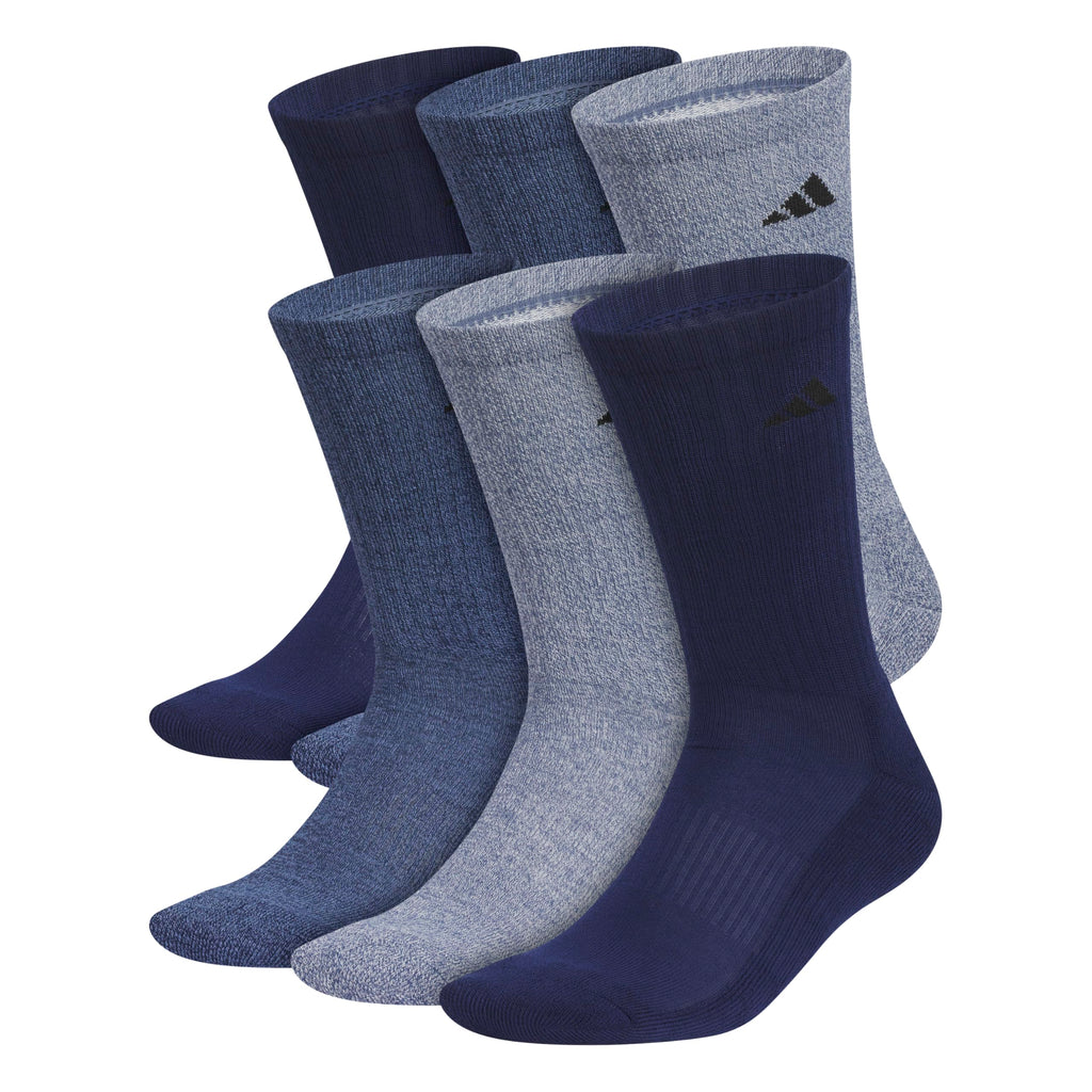 adidas Men's Athletic Cushioned Crew Socks (6 Pairs) Durable & Comfortable