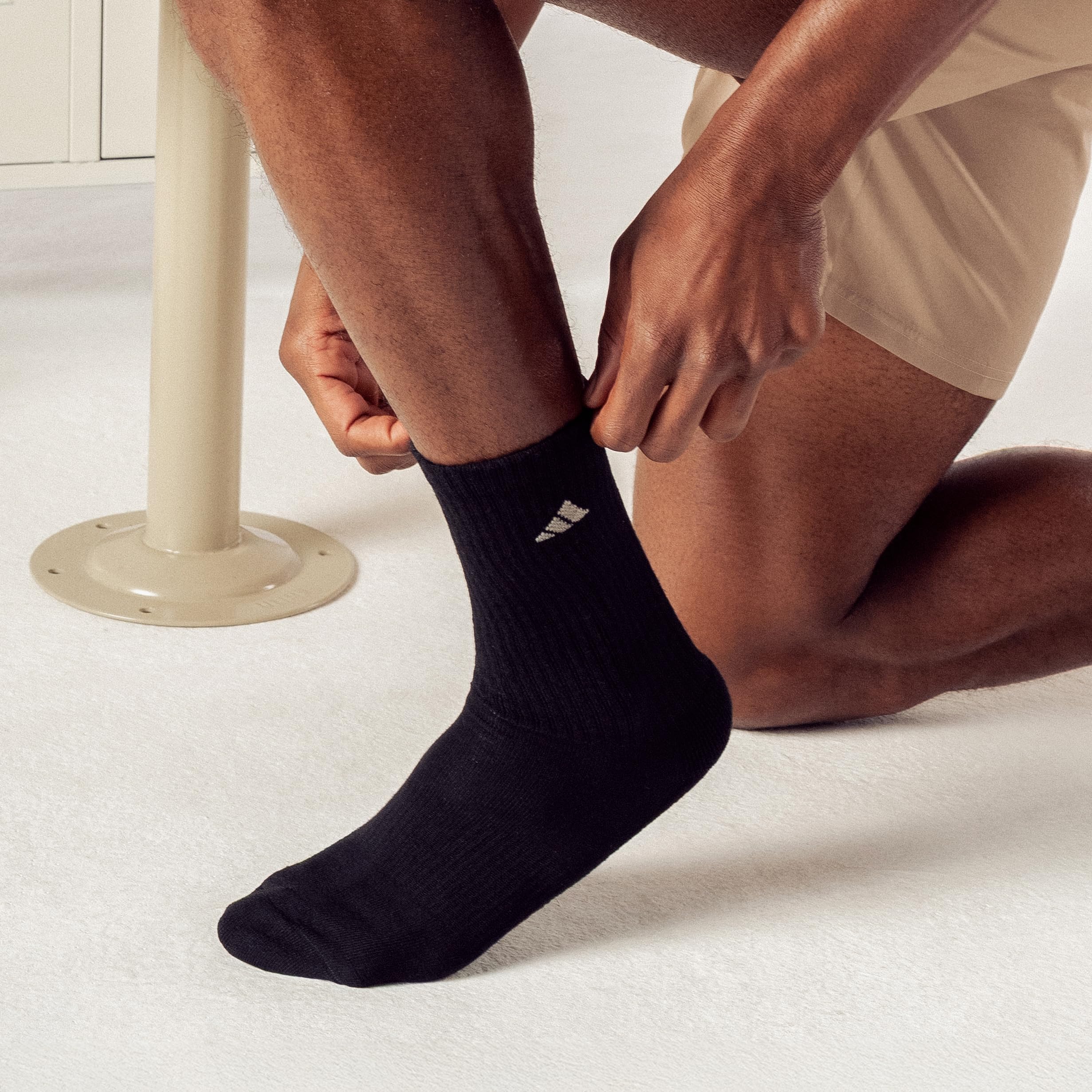 adidas Men's Athletic Cushioned Crew Socks (6 Pairs) Durable & Comfortable