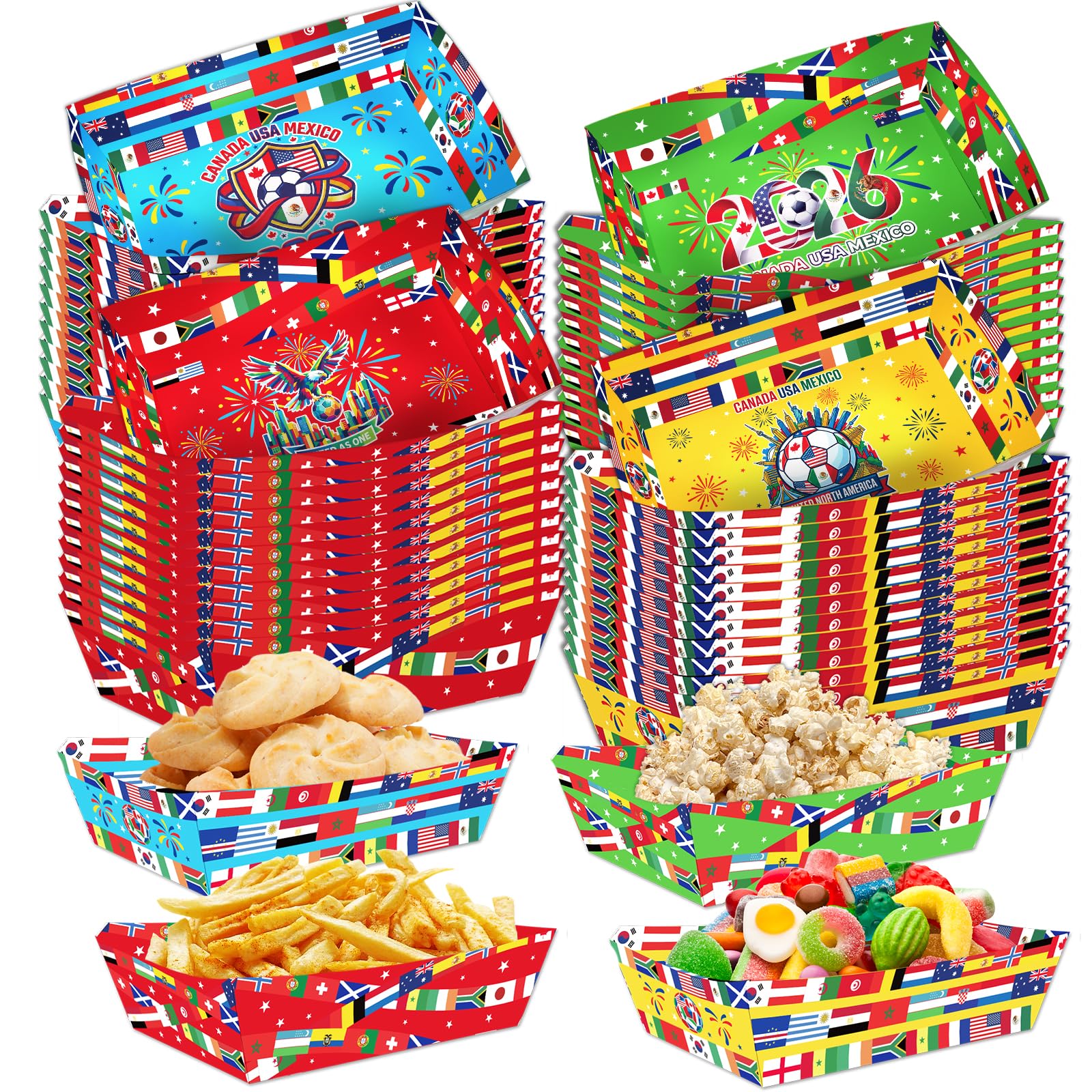 World Cup Soccer Party Food Trays