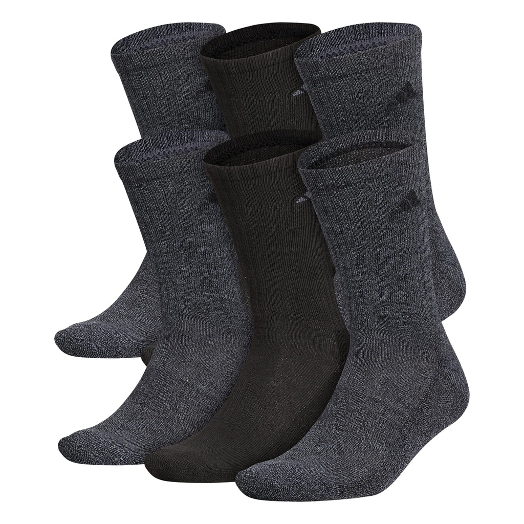 adidas Men's Athletic Cushioned Crew Socks (6 Pairs) Durable & Comfortable