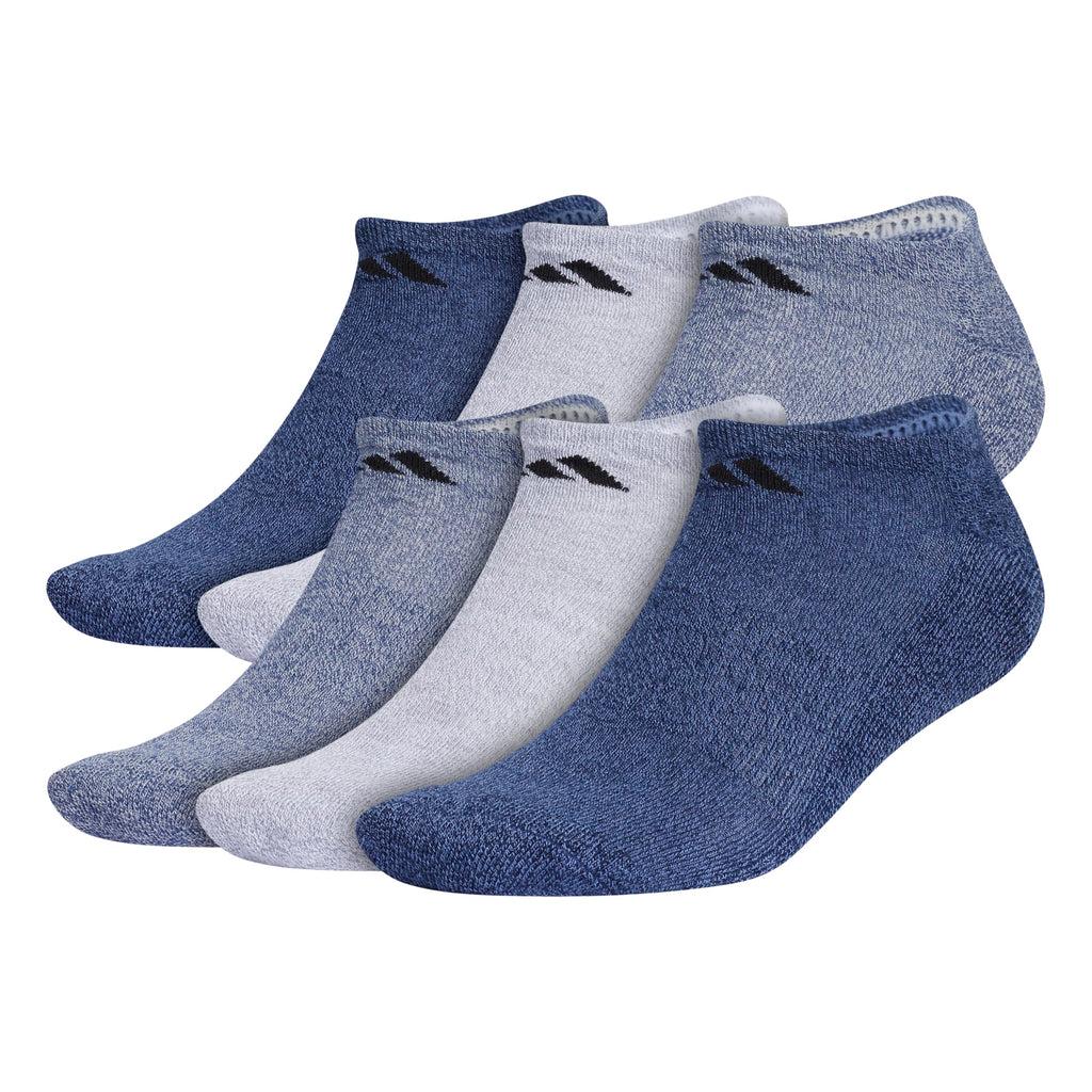 adidas Men's Athletic Cushioned No Show Socks (6 Pairs) Durable & Comfortable