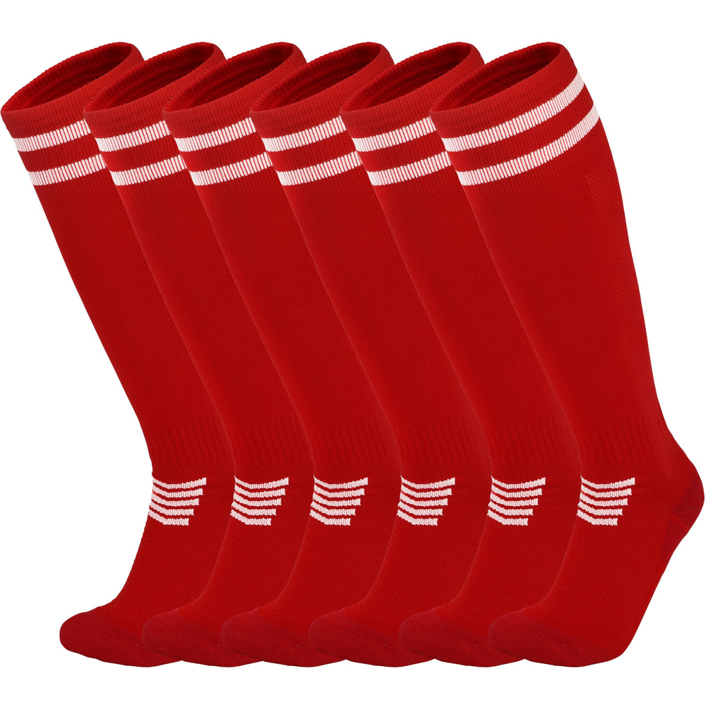 YMYDYFC Kids Soccer Socks 3Pack Cushion Cotton Compression Socks Baseball Sock For Youth Toddler Boys Girl Men Knee High Sock