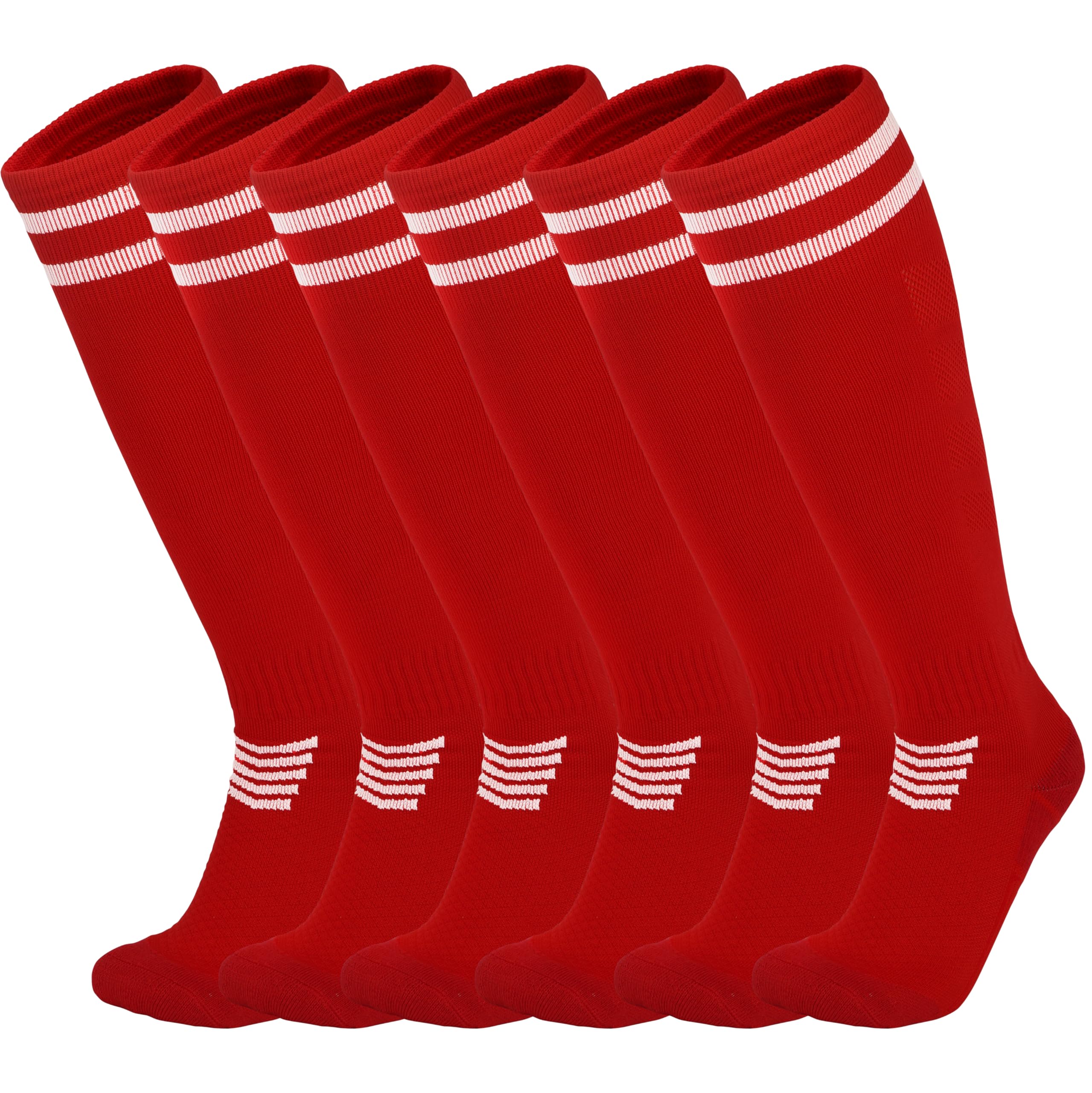 YMYDYFC Kids Soccer Socks 3Pack Cushion Cotton Compression Socks Baseball Sock For Youth Toddler Boys Girl Men Knee High Sock