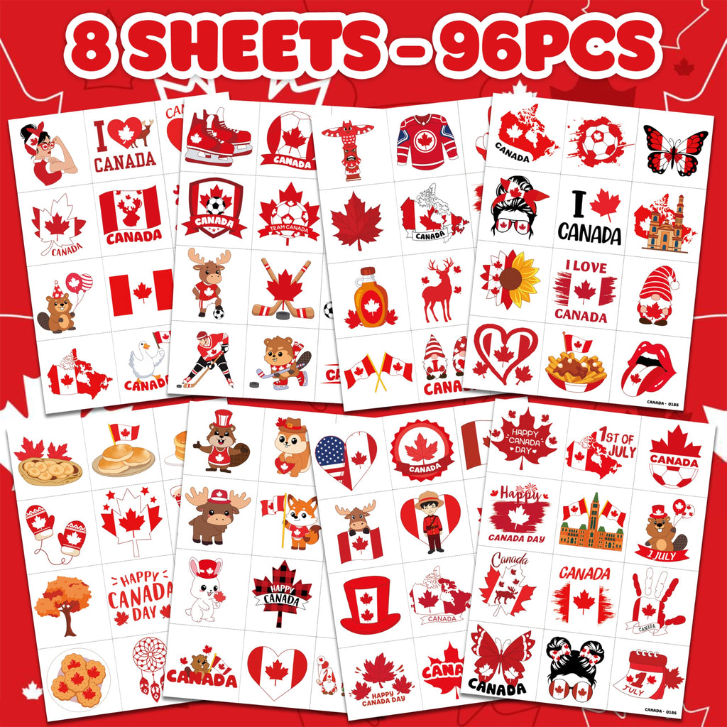 96-Piece Soccer Fan Temporary Tattoos