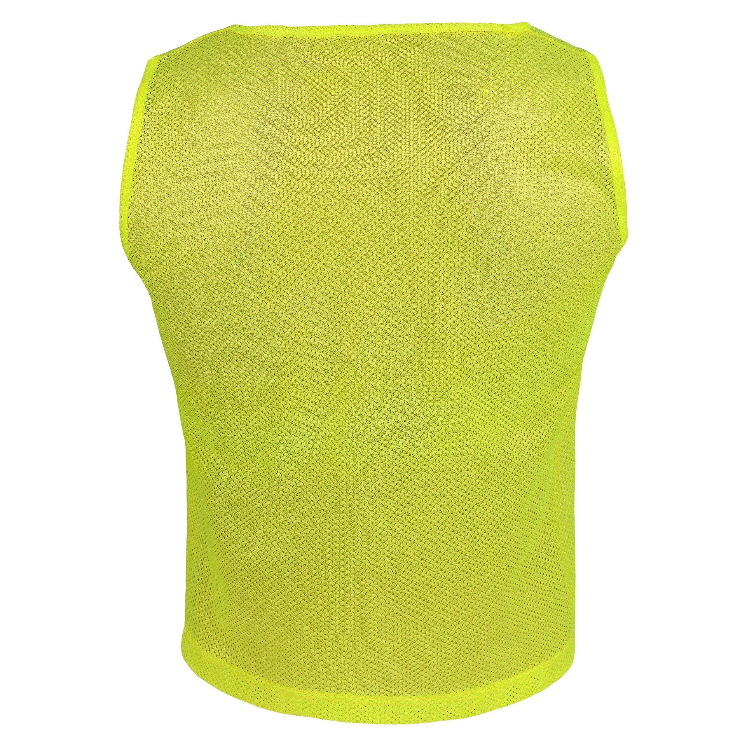 Athllete LITEMESH Pinnies (Set of 12/24 Practice Vests) Youth Pinnies, Pennies for Sports Youth, and Scrimmage Vests