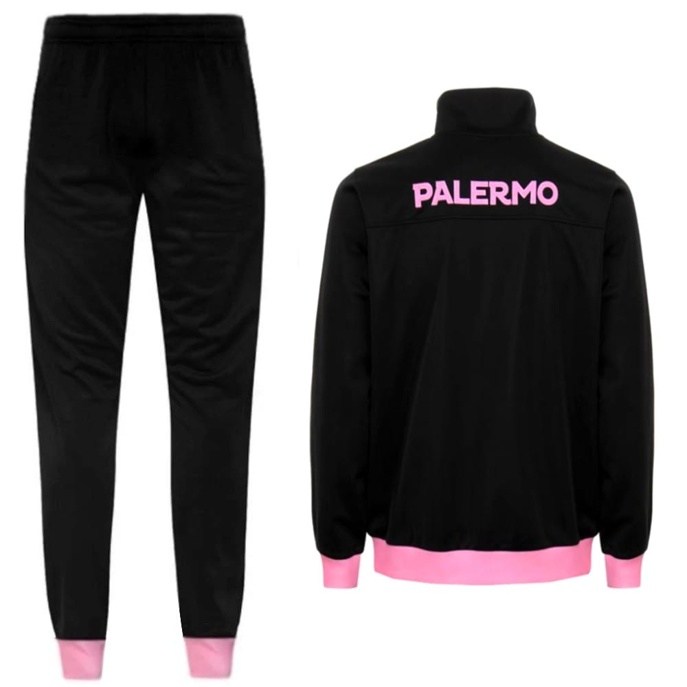 Palermo FC black presentation soccer tracksuit 2021 - Kappa